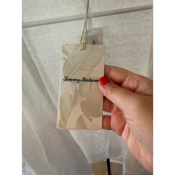 Tommy Bahama Women's White Addison Beach Linen Blend Cardigan Size S - Picture 8 of 9